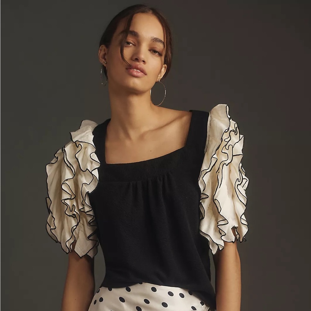 ANTHRO | Sunday In‎ Brooklyn Ruffle Top